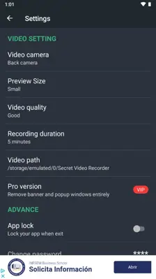 Background Video Recorder android App screenshot 2