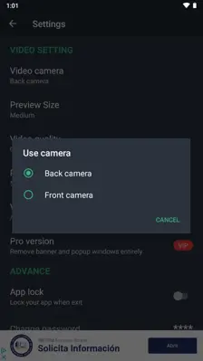 Background Video Recorder android App screenshot 4