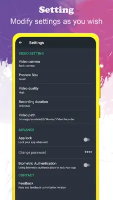 Background Video Recorder android App screenshot 8